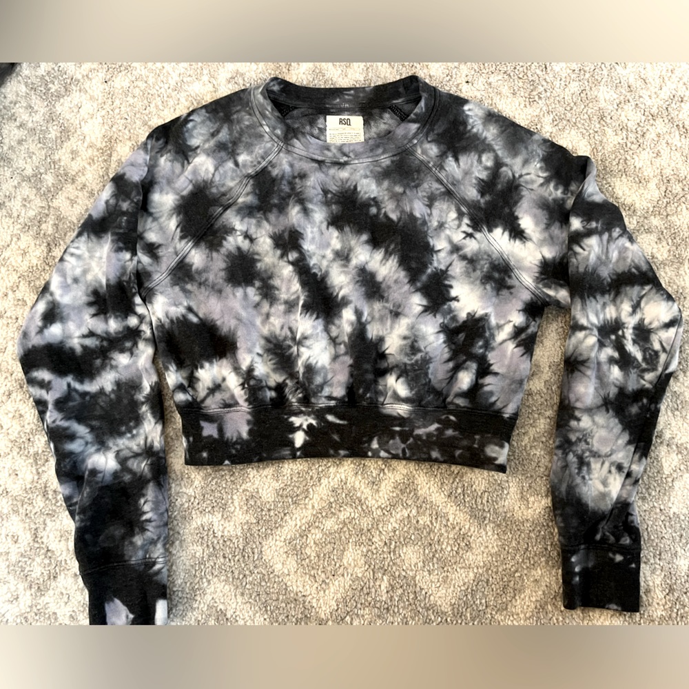Cropped Sweater - Tie Dye